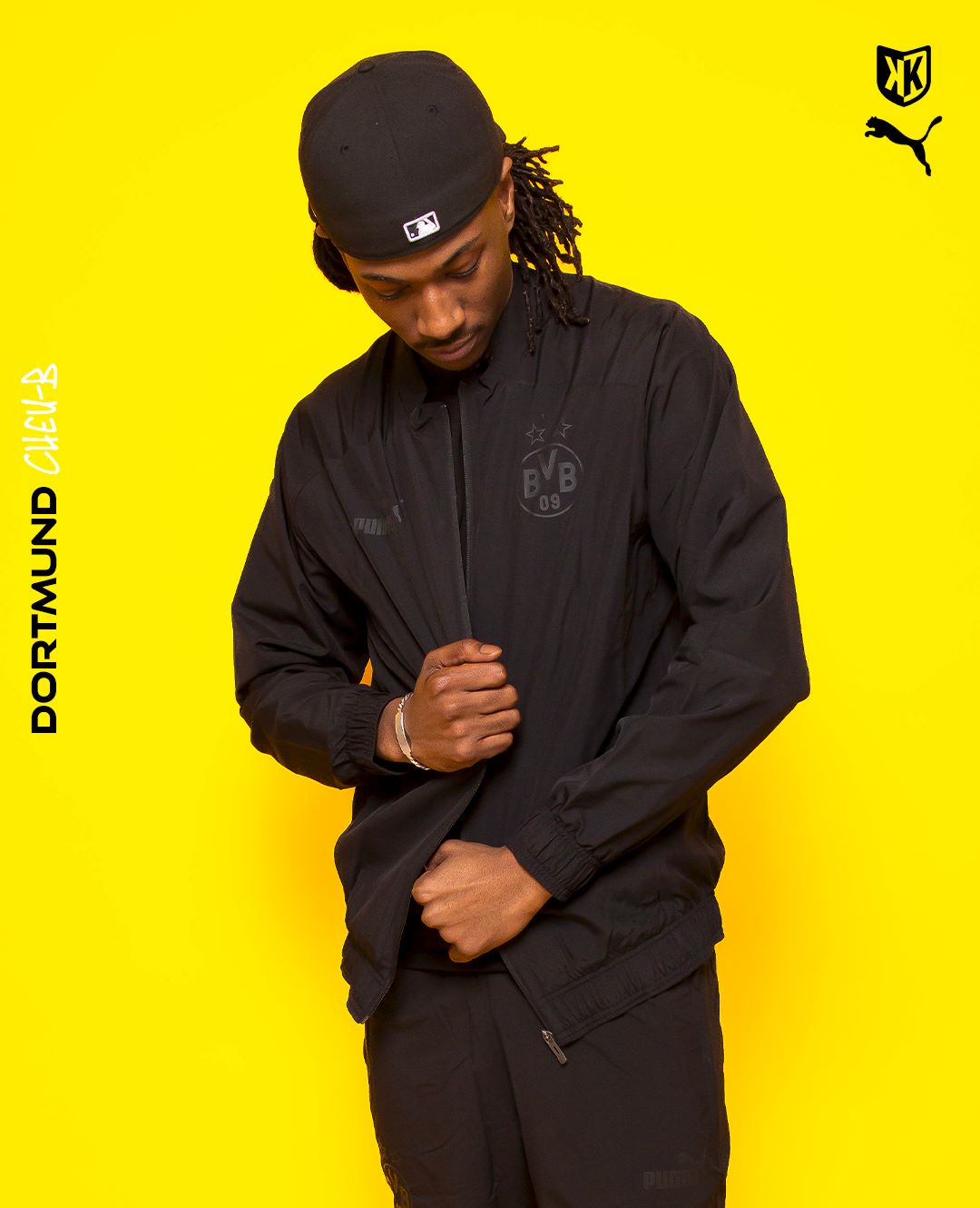 FootKorner TestingVeste de survêtement Dortmund - Noir