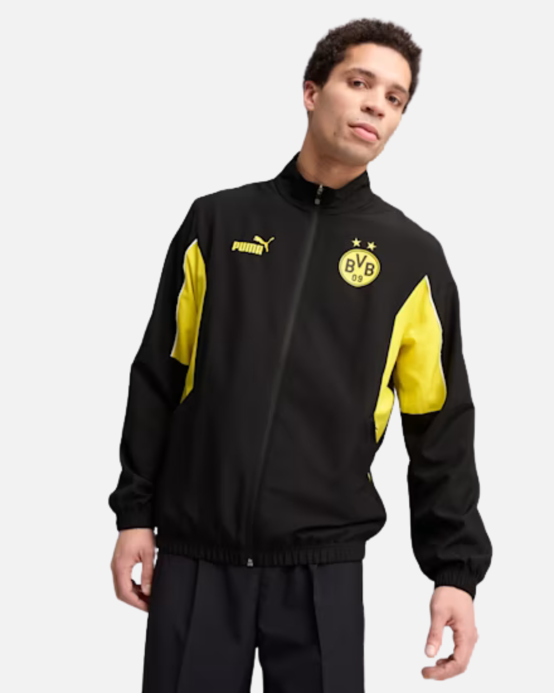 FootKorner TestingVeste de survêtement Dortmund 2025 - Noir/Jaune