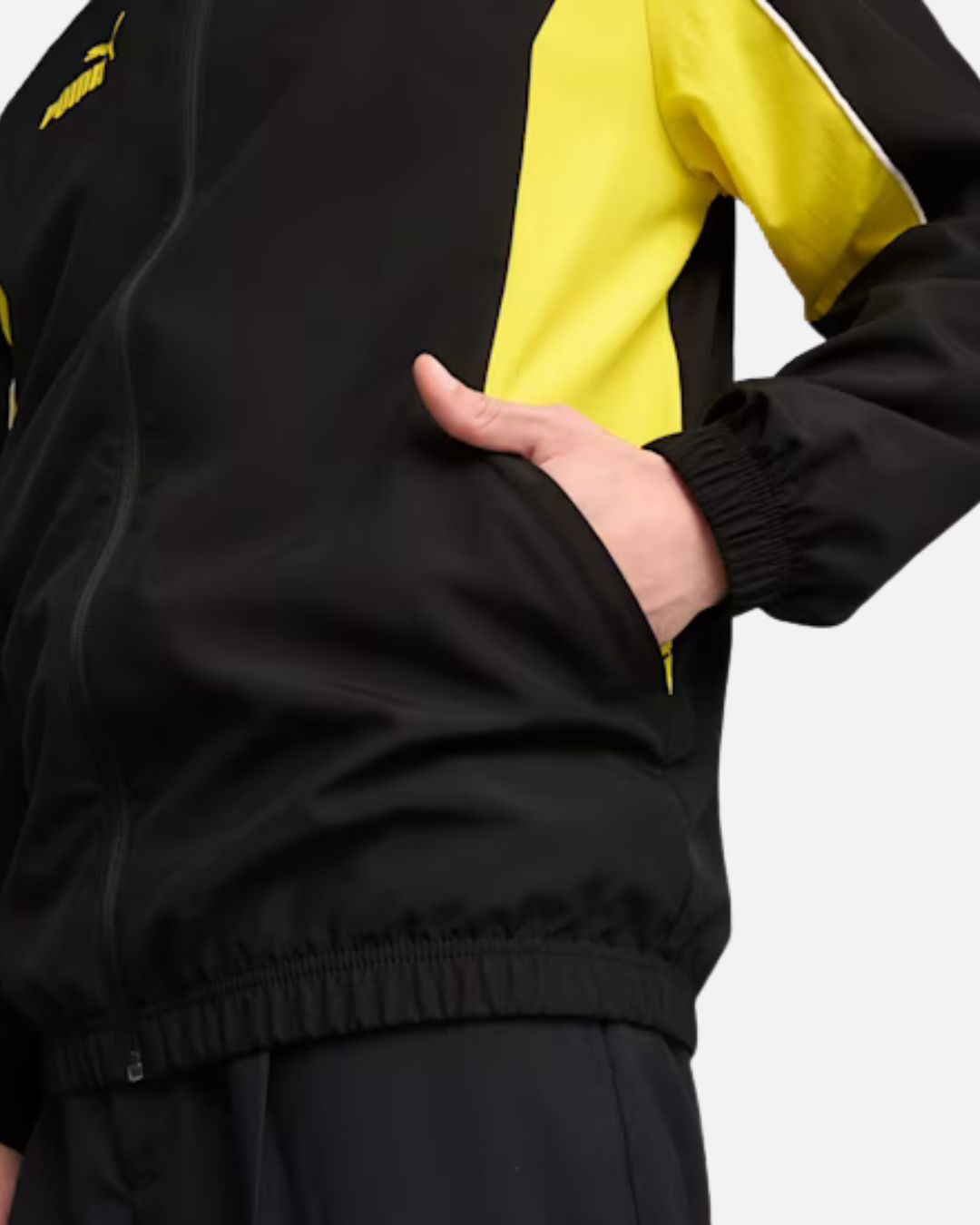 FootKorner TestingVeste de survêtement Dortmund 2025 - Noir/Jaune