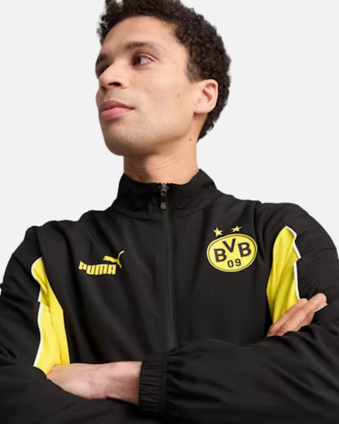 FootKorner TestingVeste de survêtement Dortmund 2025 - Noir/Jaune