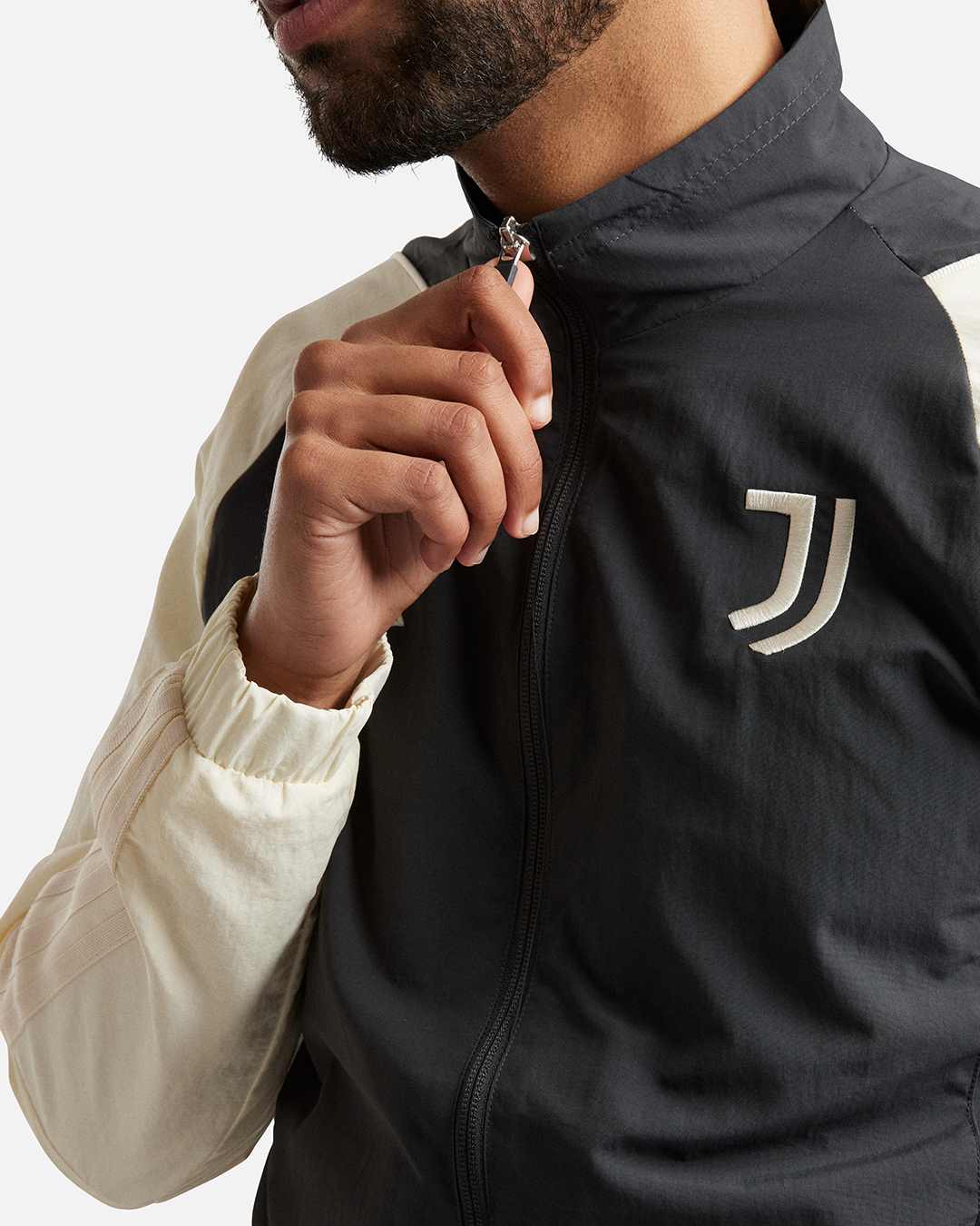 FootKorner TestingVeste de survêtement Juventus  - Gris/Blanc