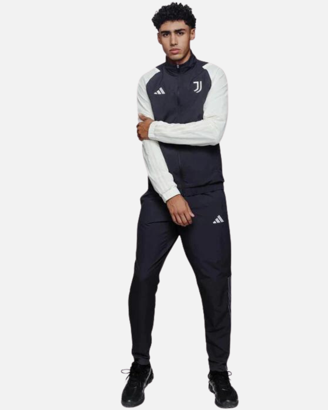 FootKorner TestingVeste de survêtement Juventus  - Gris/Blanc