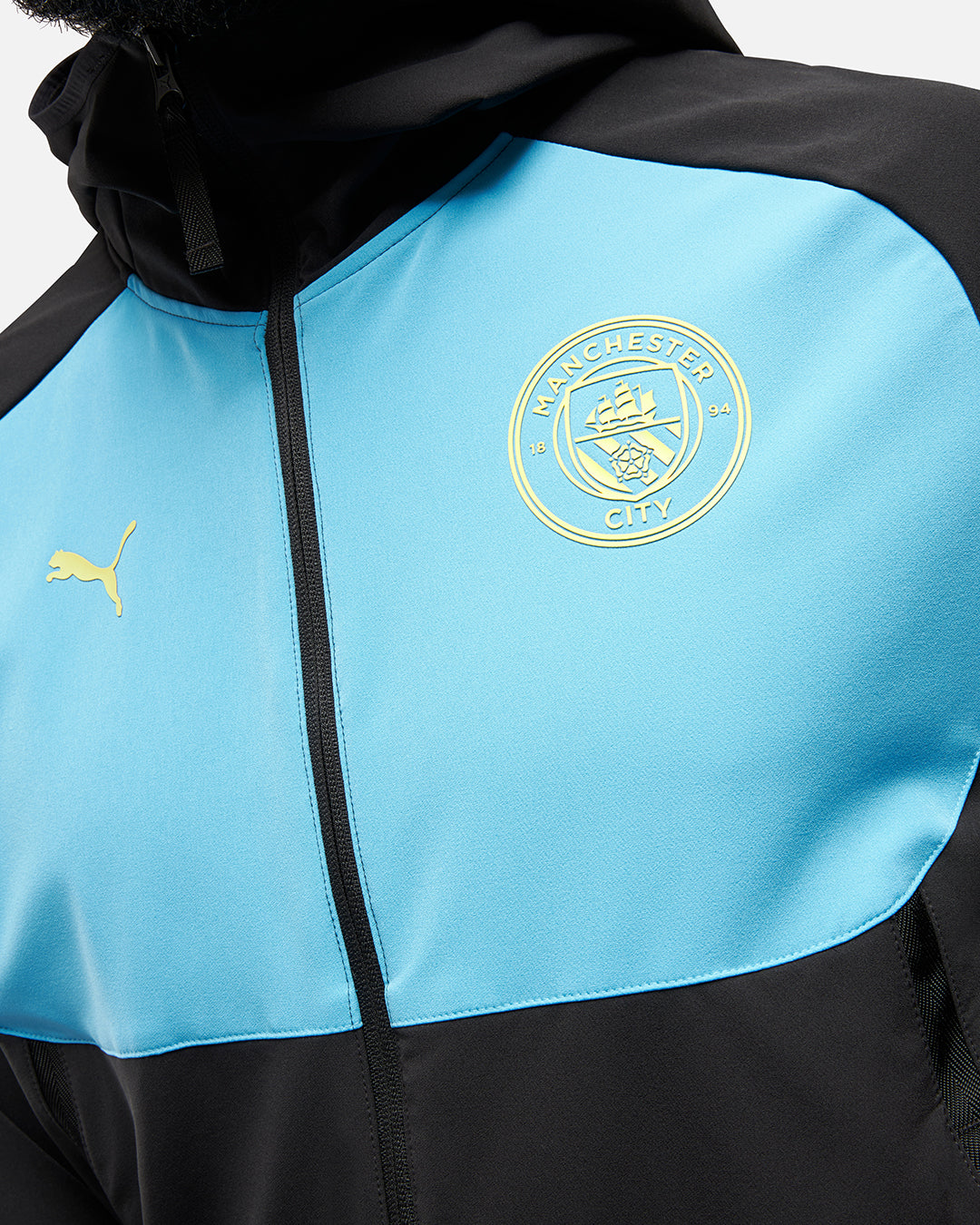 FootKorner TestingVeste de survêtement Manchester City Pumatech - Noir/Bleu
