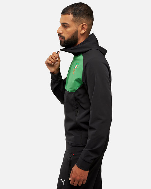 Veste de survêtement Maroc Pumatech 2024/2025 - Noir/Vert - FootKorner Testing