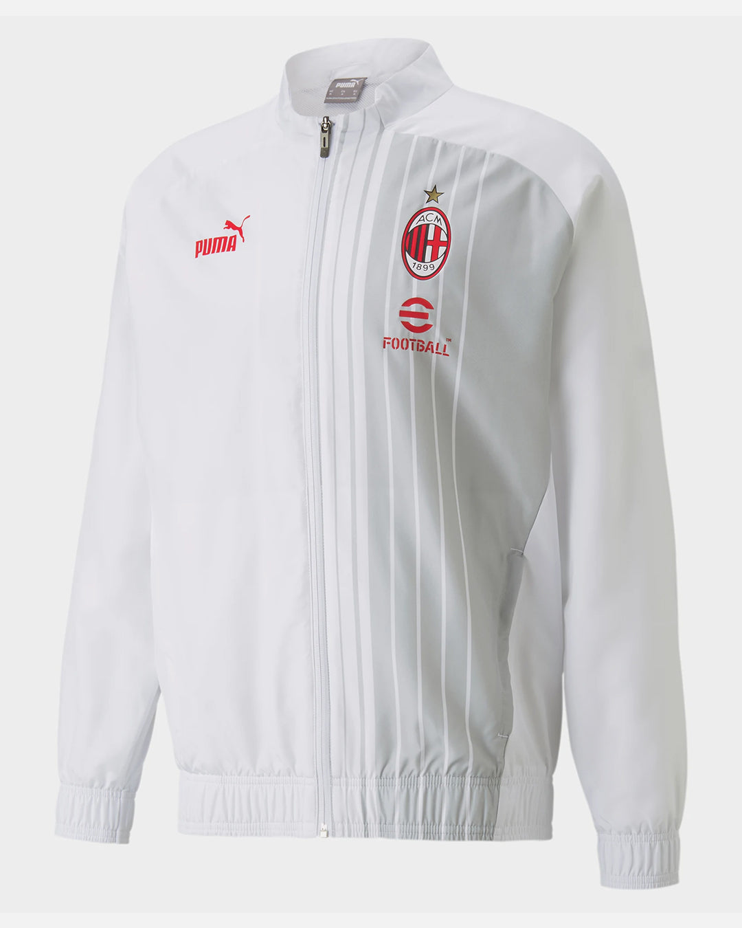 FootKorner TestingVeste de survêtement Milan AC 2022/2023 - Blanc/Gris/Rouge