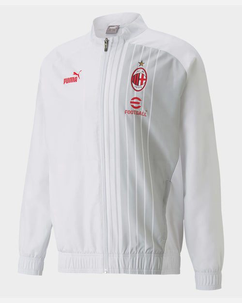 Veste de survêtement Milan AC 2022/2023 - Blanc/Gris/Rouge - FootKorner Testing