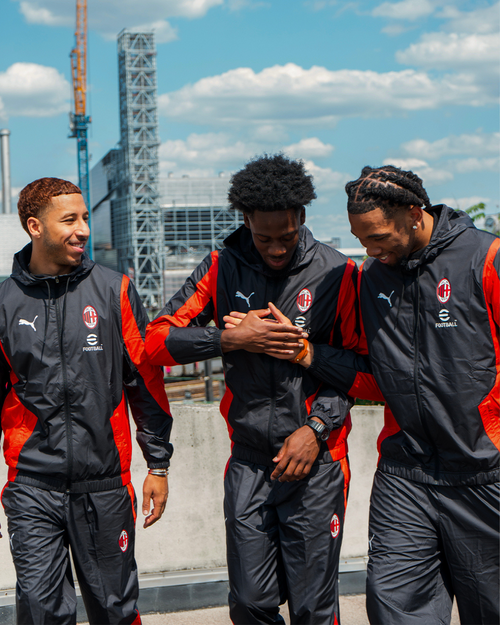 Veste de survêtement Milan AC - Noir/Rouge - FootKorner Testing