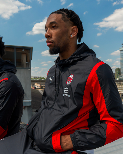 Veste de survêtement Milan AC - Noir/Rouge - FootKorner Testing