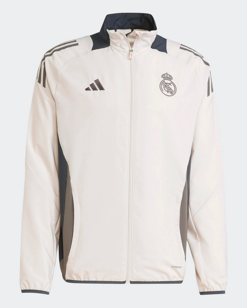Veste de survêtement Real Madrid 2024/2025 - Beige - FootKorner Testing