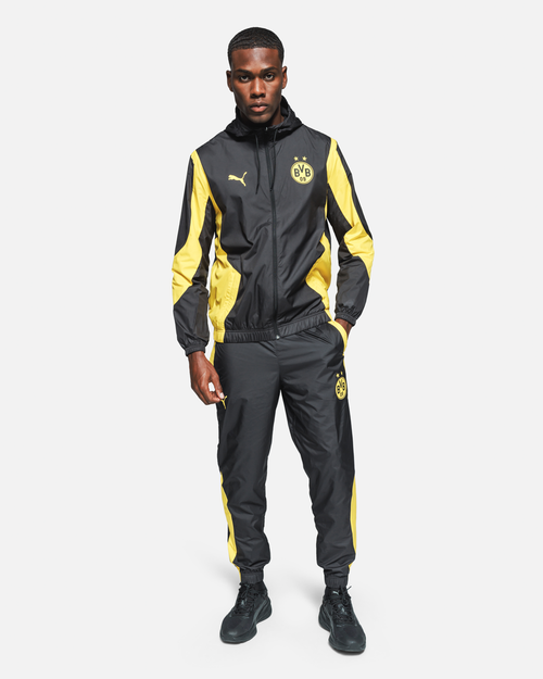 Veste de survêtement Dortmund - Noir/Jaune - FootKorner Testing