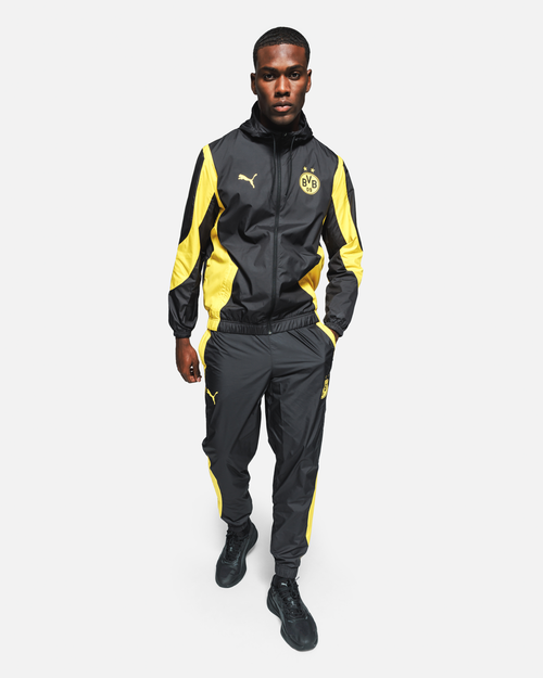 Veste de survêtement Dortmund - Noir/Jaune - FootKorner Testing