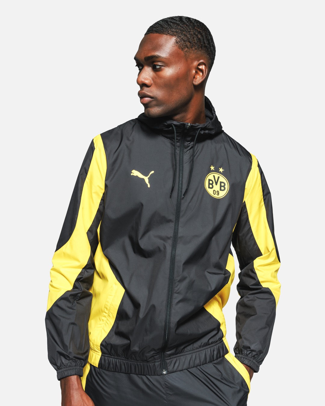 FootKorner TestingVeste de survêtement Dortmund - Noir/Jaune
