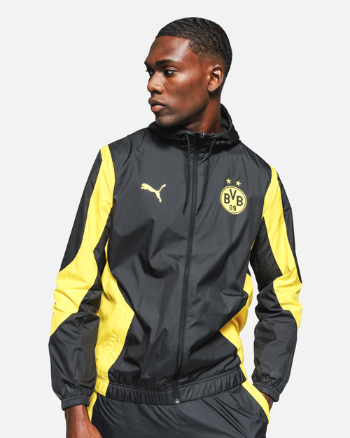 Veste de survêtement Dortmund - Noir/Jaune - FootKorner Testing