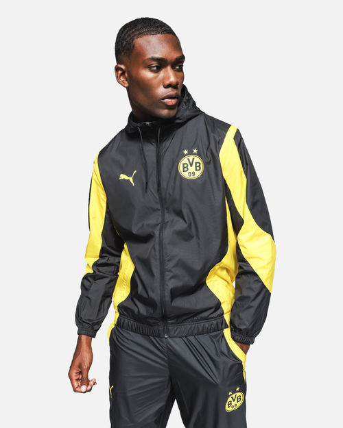 Veste de survêtement Dortmund - Noir/Jaune - FootKorner Testing