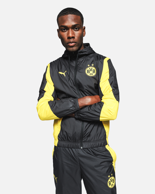 Veste de survêtement Dortmund - Noir/Jaune - FootKorner Testing