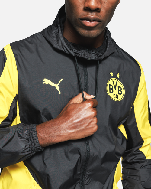Veste de survêtement Dortmund - Noir/Jaune - FootKorner Testing
