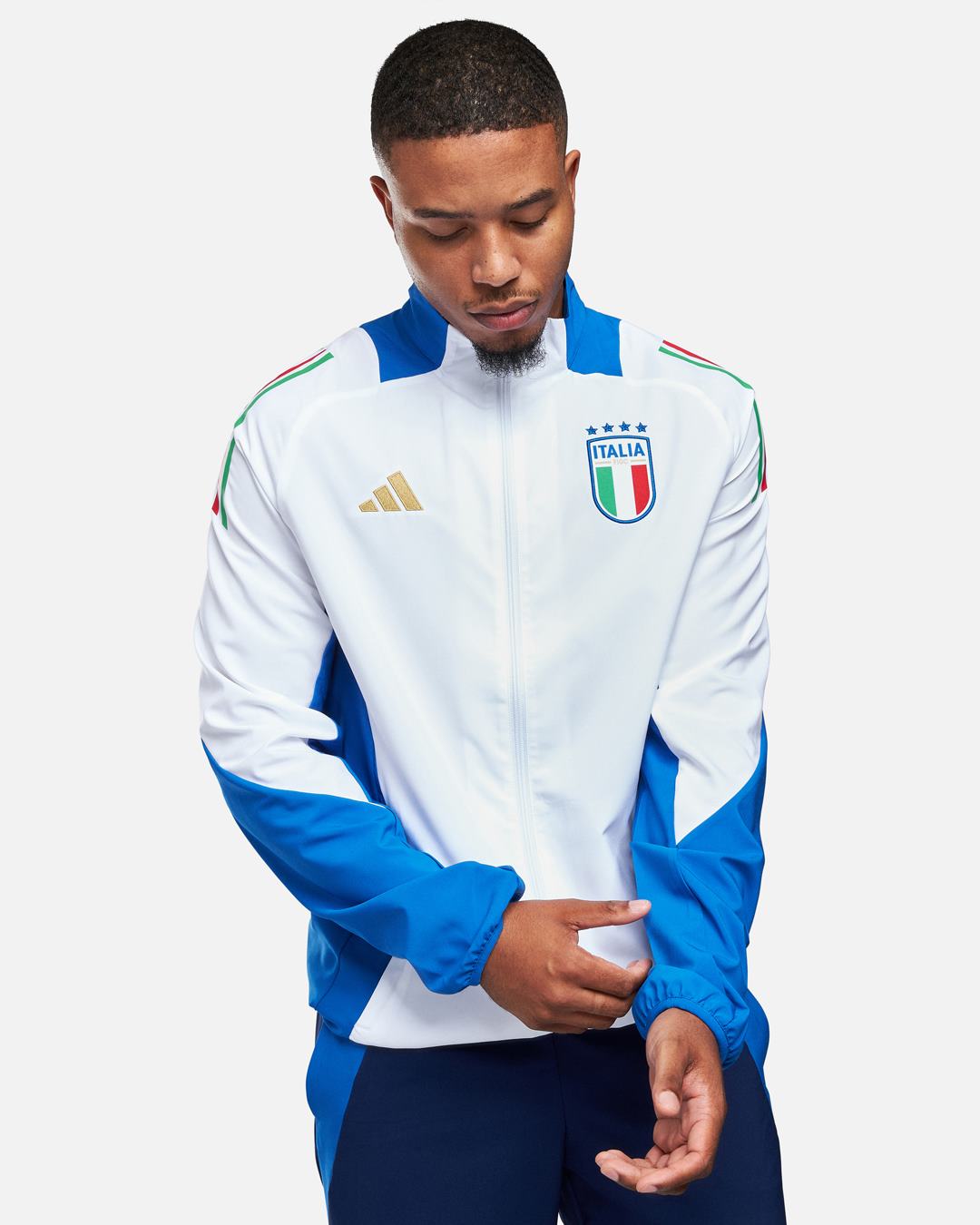 FootKorner TestingVeste de survêtement Italie 2024 - Blanc/Bleu