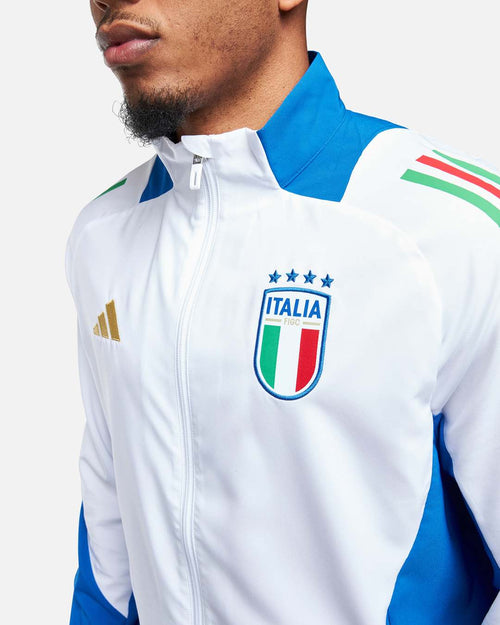 Veste de survêtement Italie 2024 - Blanc/Bleu - FootKorner Testing