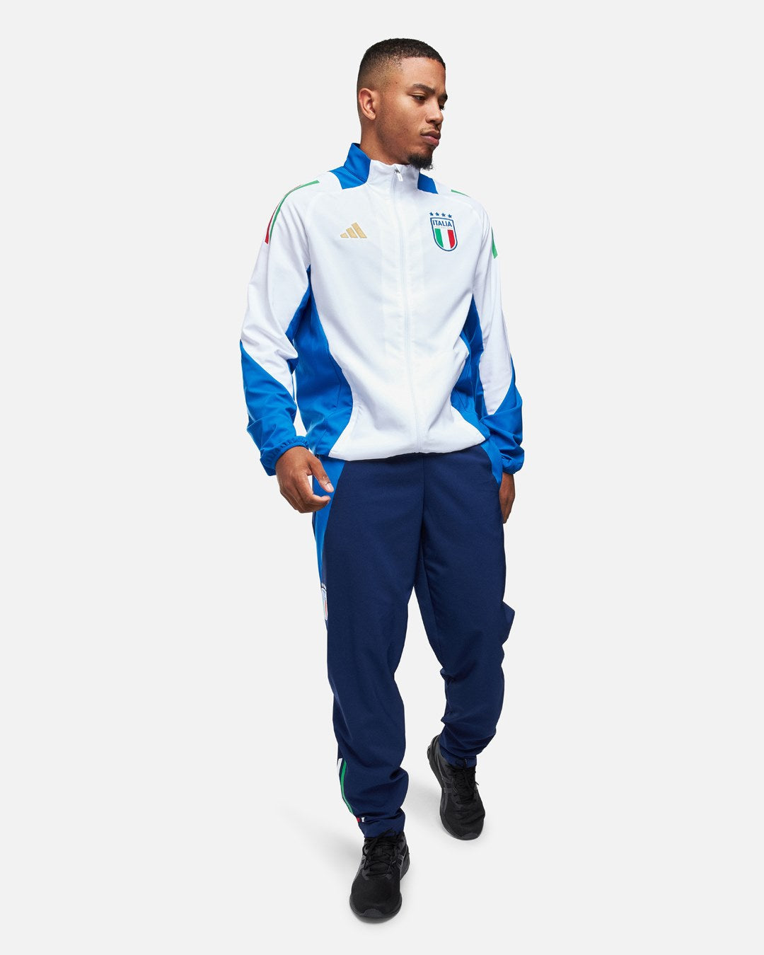 FootKorner TestingVeste de survêtement Italie 2024 - Blanc/Bleu