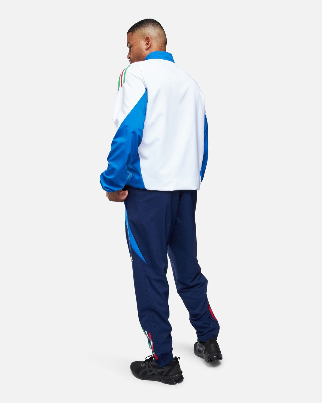 FootKorner TestingVeste de survêtement Italie 2024 - Blanc/Bleu