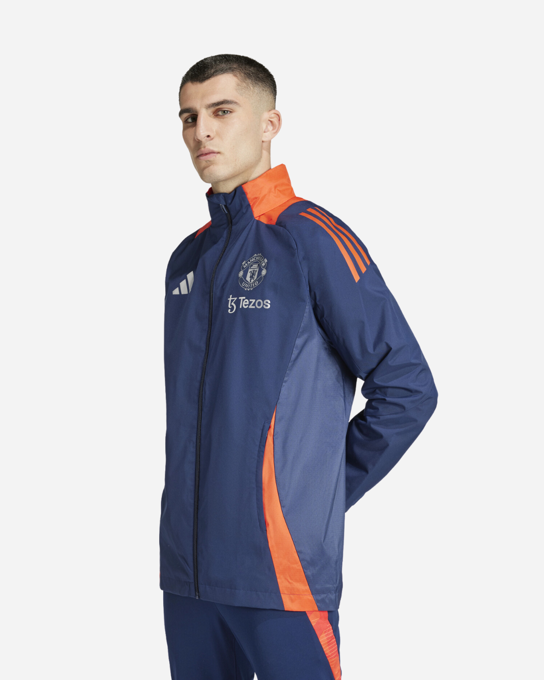 FootKorner TestingVeste de survêtement Manchester United 2024/2025 - Bleu/orange