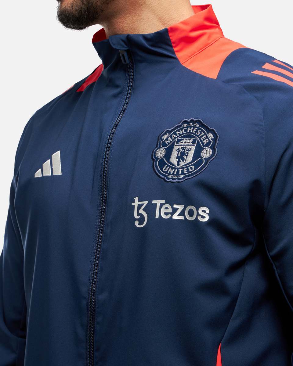 FootKorner TestingVeste de survêtement Manchester United 2024/2025 - Bleu/Orange
