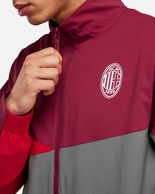 Veste de survêtement Milan AC - Rouge/Gris - FootKorner Testing