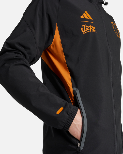 Veste de survêtement Paris FC x Jefe - Noir/Orange - FootKorner Testing