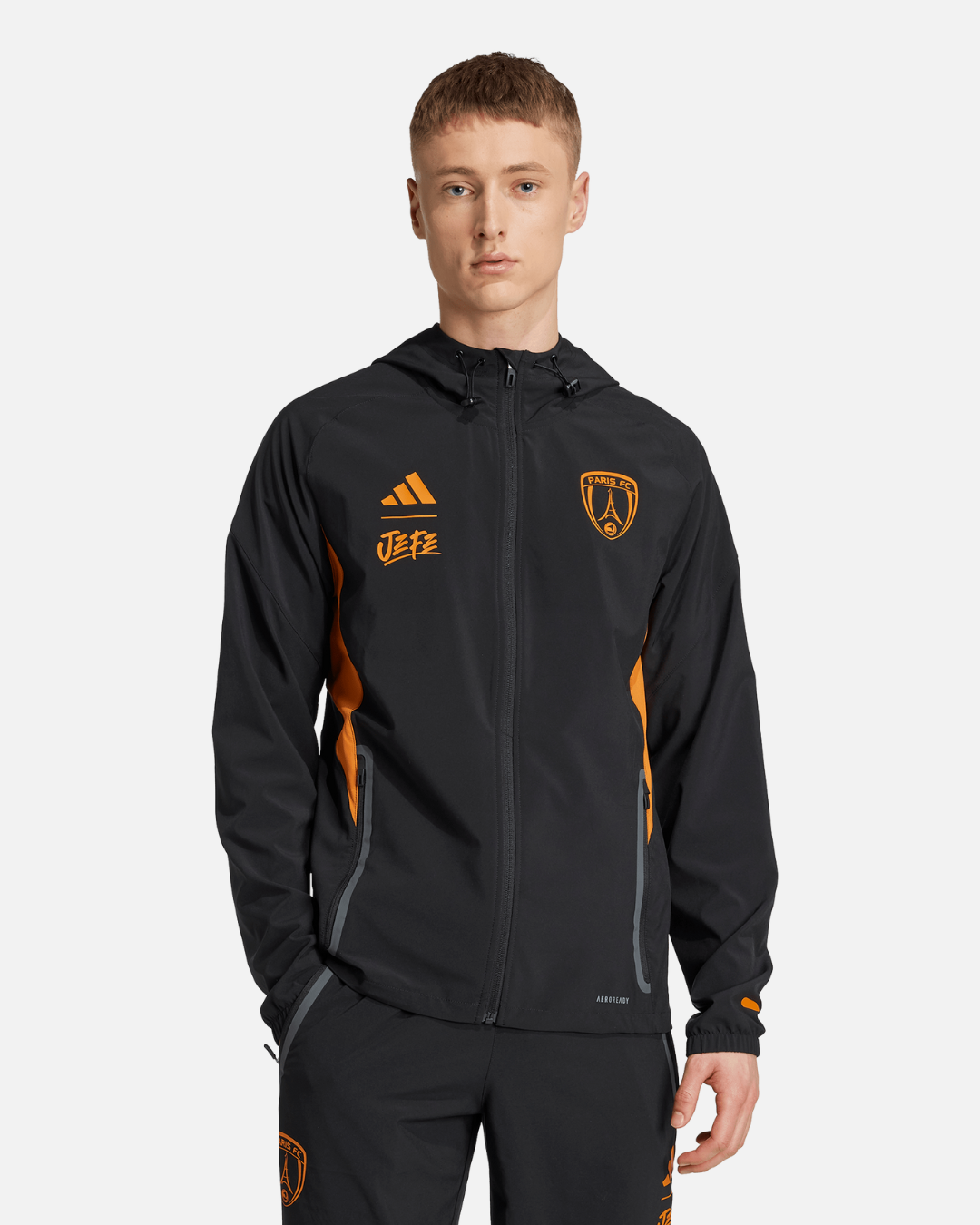 FootKorner TestingVeste de survêtement Paris FC x Jefe - Noir/Orange