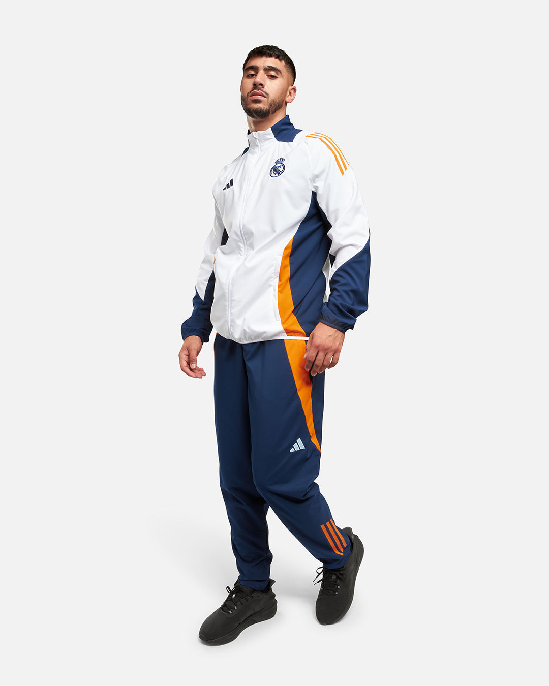 FootKorner TestingVeste de survêtement Real Madrid 2024/2025 - Blanc/Bleu/Jaune