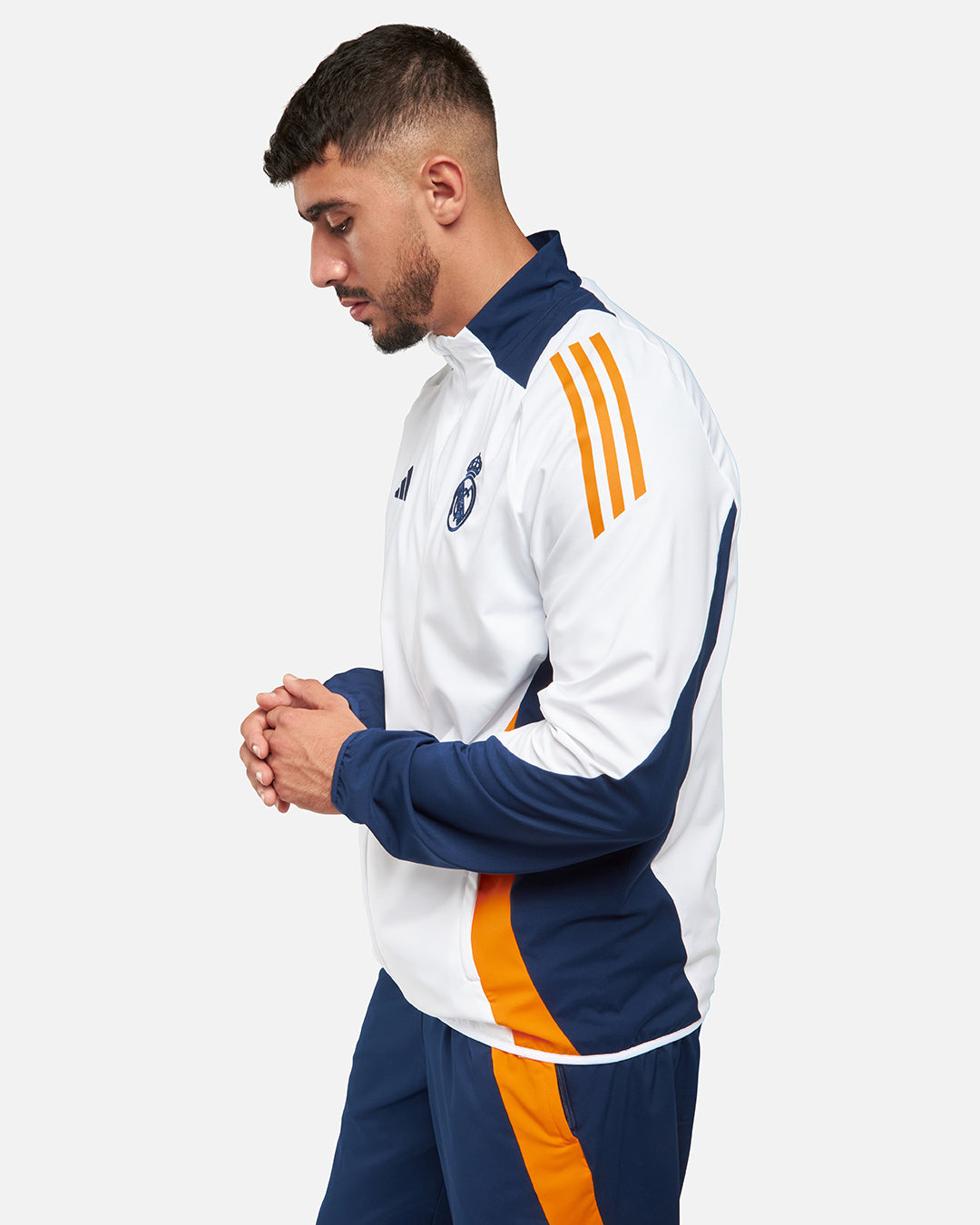 FootKorner TestingVeste de survêtement Real Madrid 2024/2025 - Blanc/Bleu/Jaune