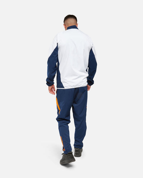 Veste de survêtement Real Madrid 2024/2025 - Blanc/Bleu/Jaune - FootKorner Testing