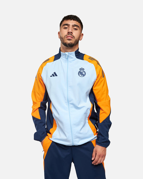 Veste de survêtement Real Madrid 2024/2025 - Bleu/Jaune - FootKorner Testing