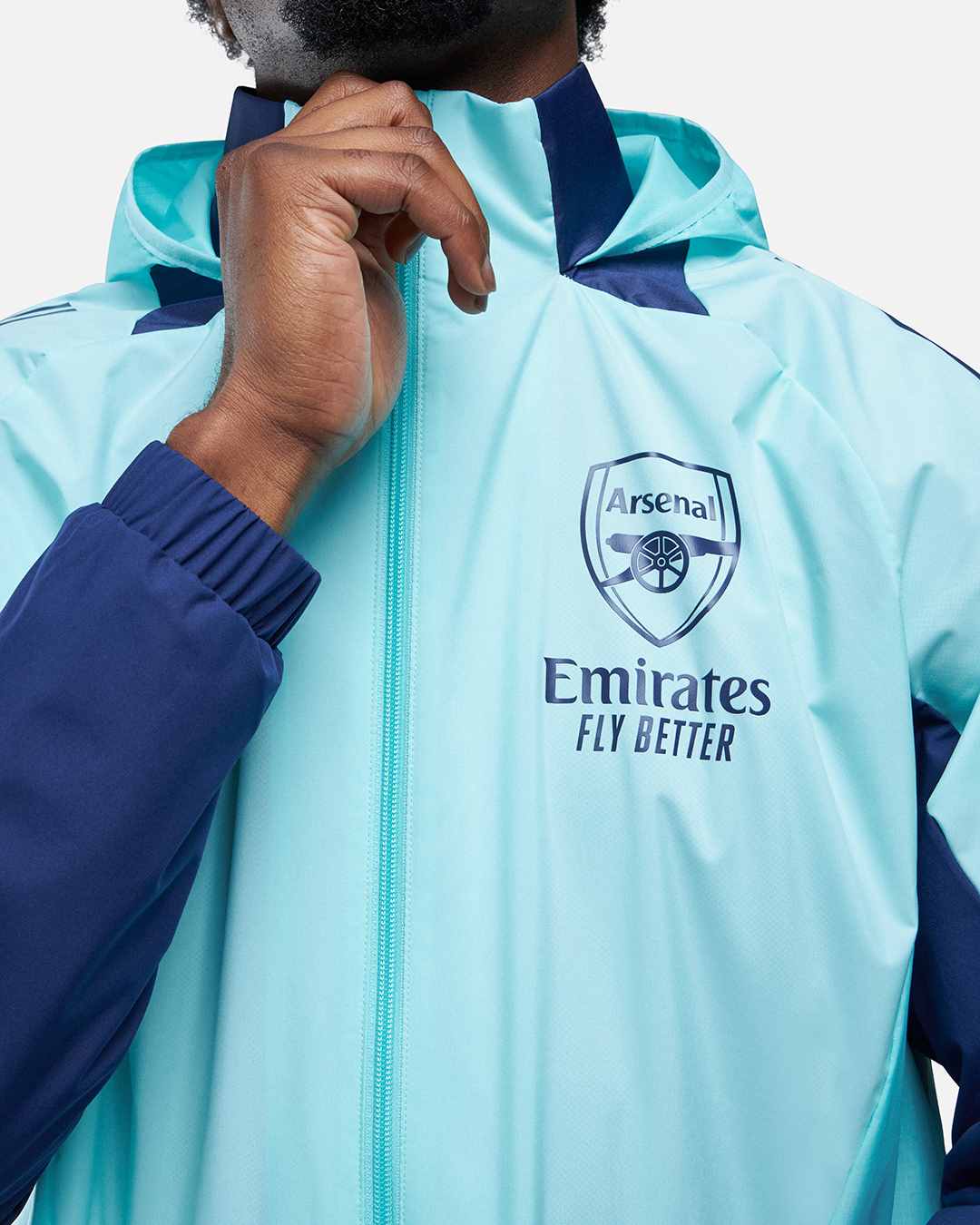 FootKorner TestingVeste Coupe-Vent Arsenal 2024/2025 - Bleu