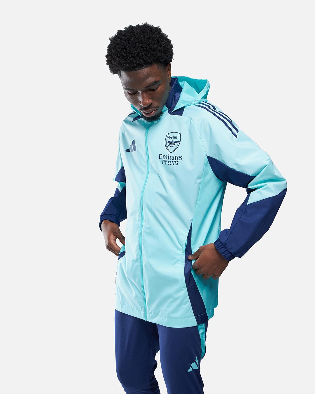 FootKorner TestingVeste Coupe-Vent Arsenal 2024/2025 - Bleu