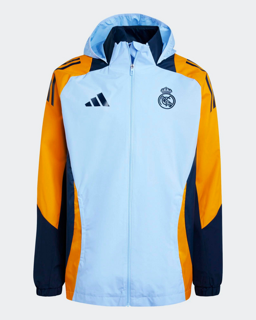 Veste Coupe-Vent Real Madrid 2024/2025 - Bleu/Jaune - FootKorner Testing