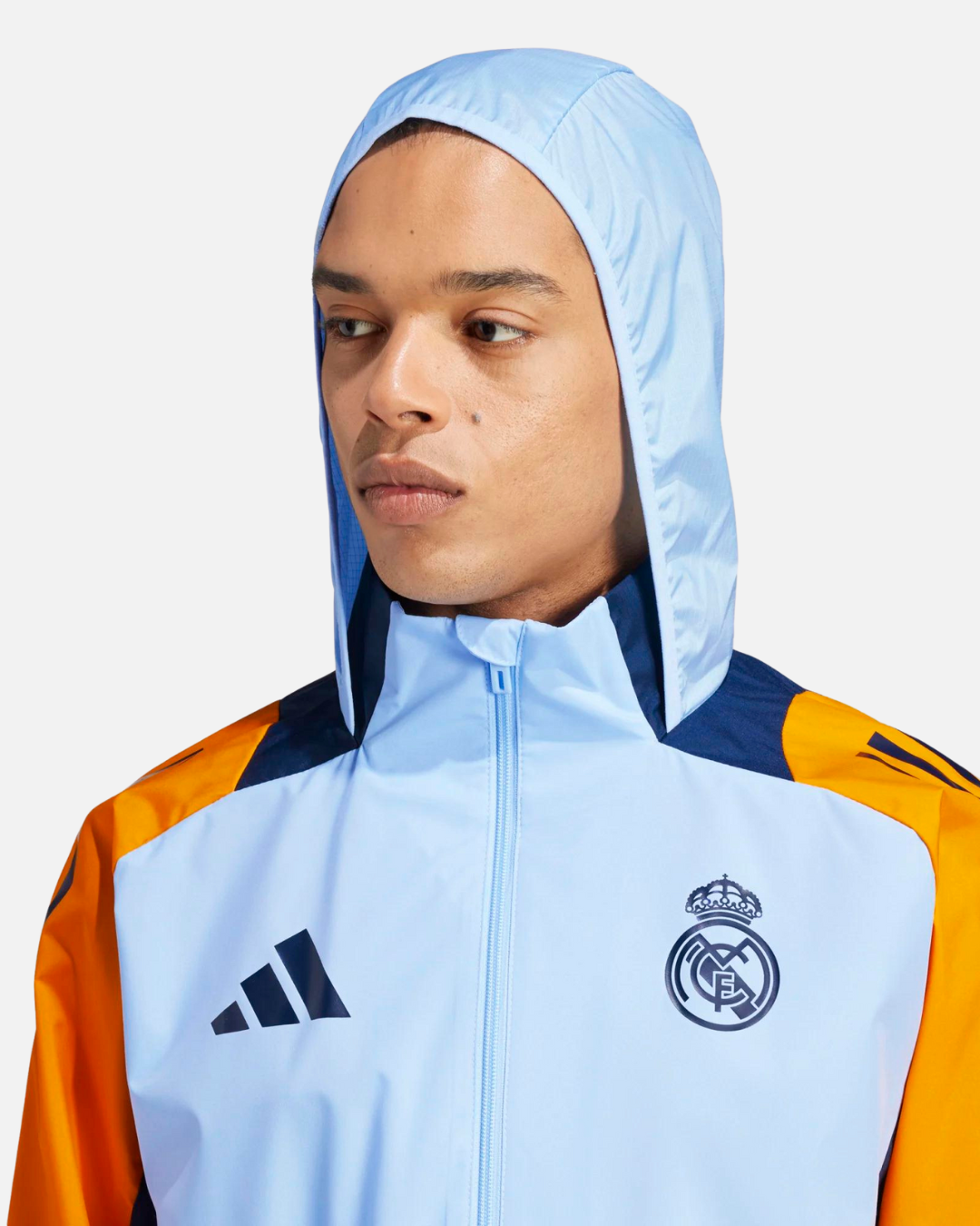 FootKorner TestingVeste Coupe-Vent Real Madrid 2024/2025 - Bleu/Jaune