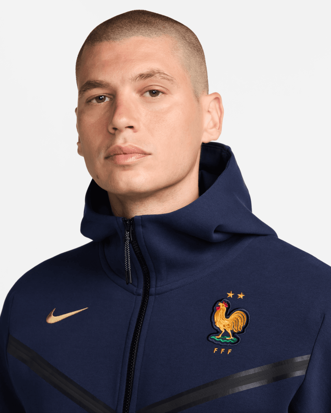 FootKorner TestingVeste Equipe de France Tech fleece 2024/2025 - Bleu/Or