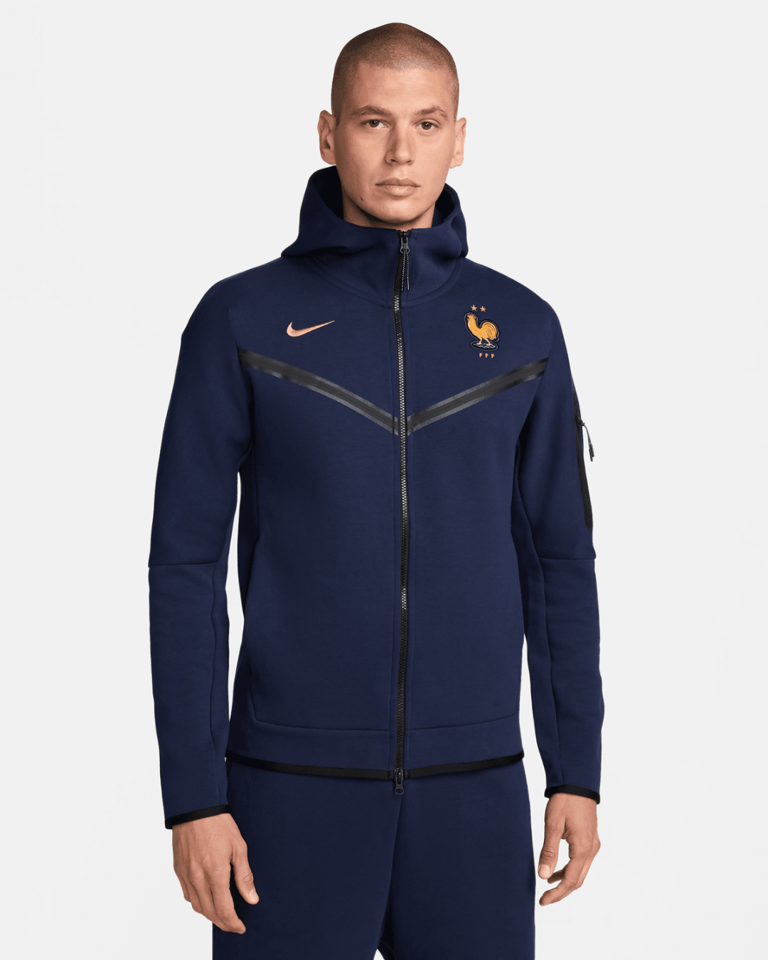 FootKorner TestingVeste Equipe de France Tech fleece 2024/2025 - Bleu/Or