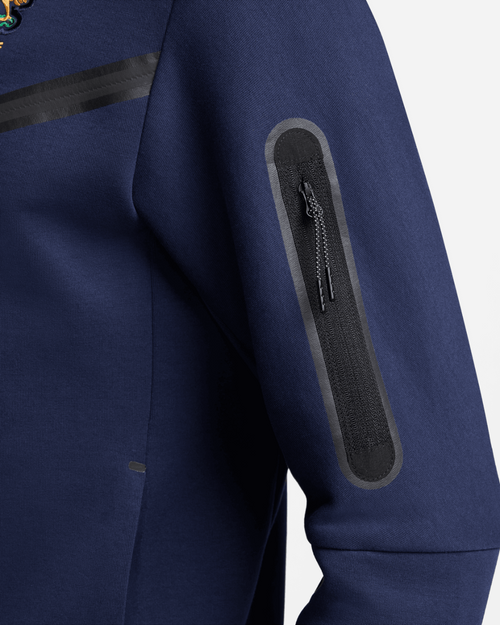 Veste Equipe de France Tech fleece 2024/2025 - Bleu/Or - FootKorner Testing