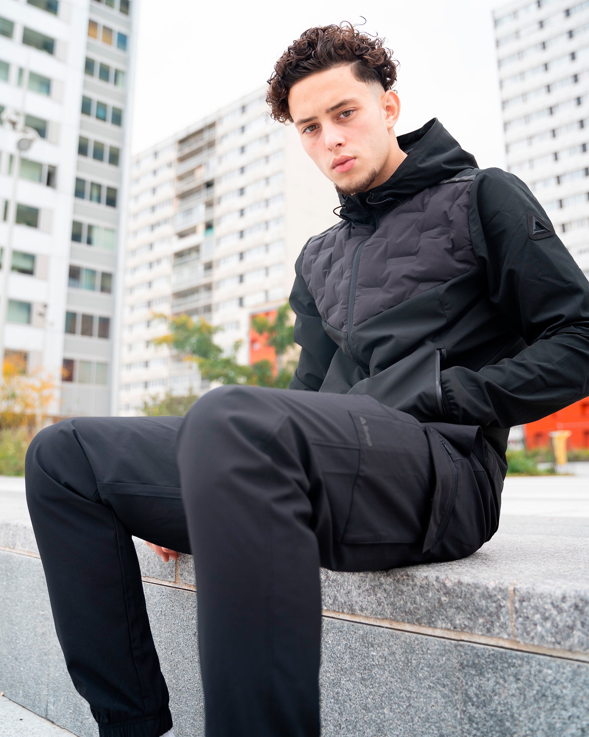 FootKorner TestingVeste matelassée Scampia Niro - Noir