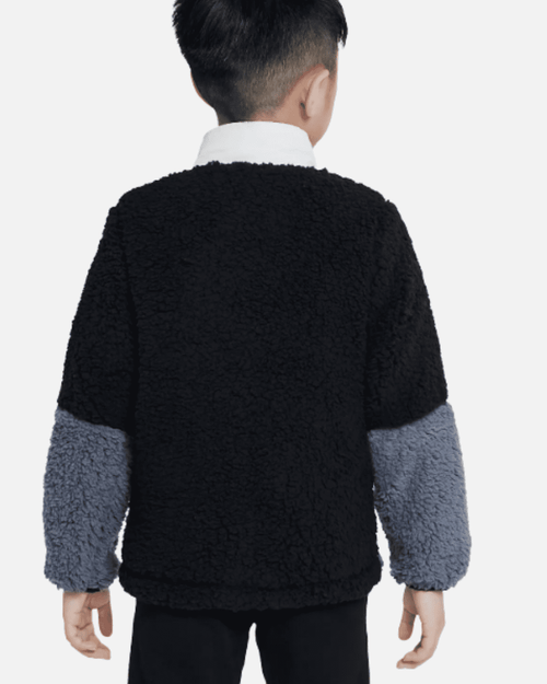 Veste Nike Sherpa Jacket Enfant - Noir/Gris - FootKorner Testing