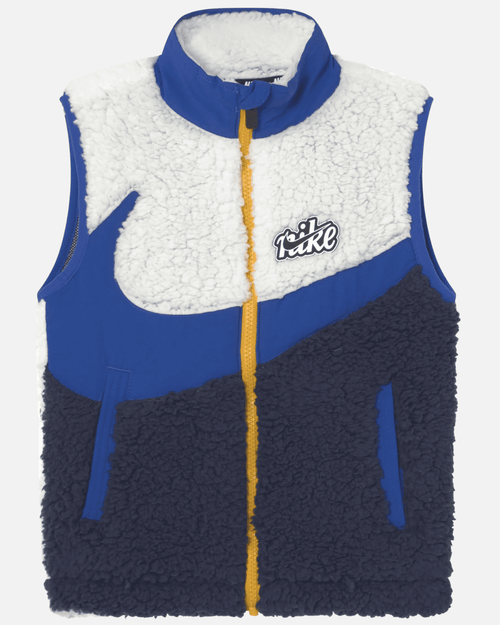 Veste Nike Sherpa Vest Enfant - Blanc/Bleu - FootKorner Testing
