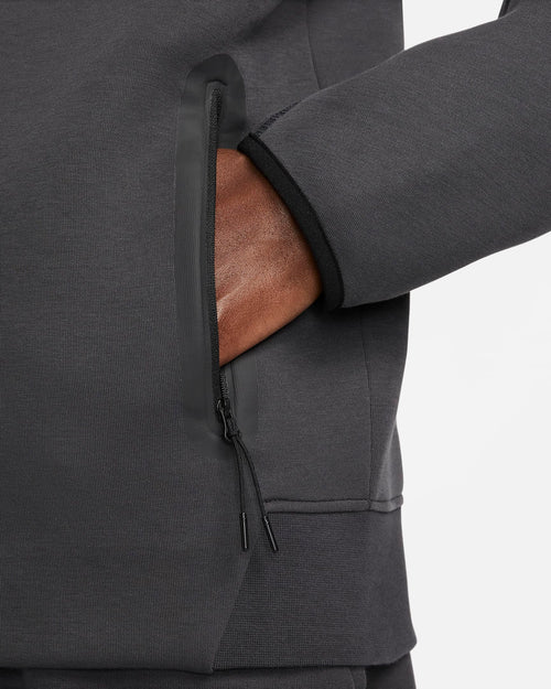 Veste Nike Tech Fleece Windrunner - Noir/Gris Anthracite - FootKorner Testing
