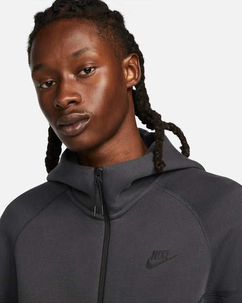 Veste Nike Tech Fleece Windrunner - Noir/Gris Anthracite - FootKorner Testing