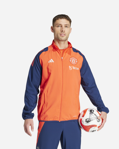 Veste de survêtement Manchester United 2024/2025 - Orange/Bleu - FootKorner Testing