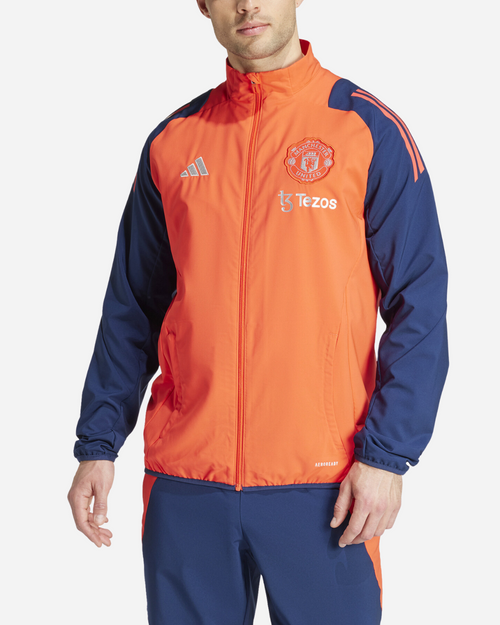 Veste de survêtement Manchester United 2024/2025 - Orange/Bleu - FootKorner Testing