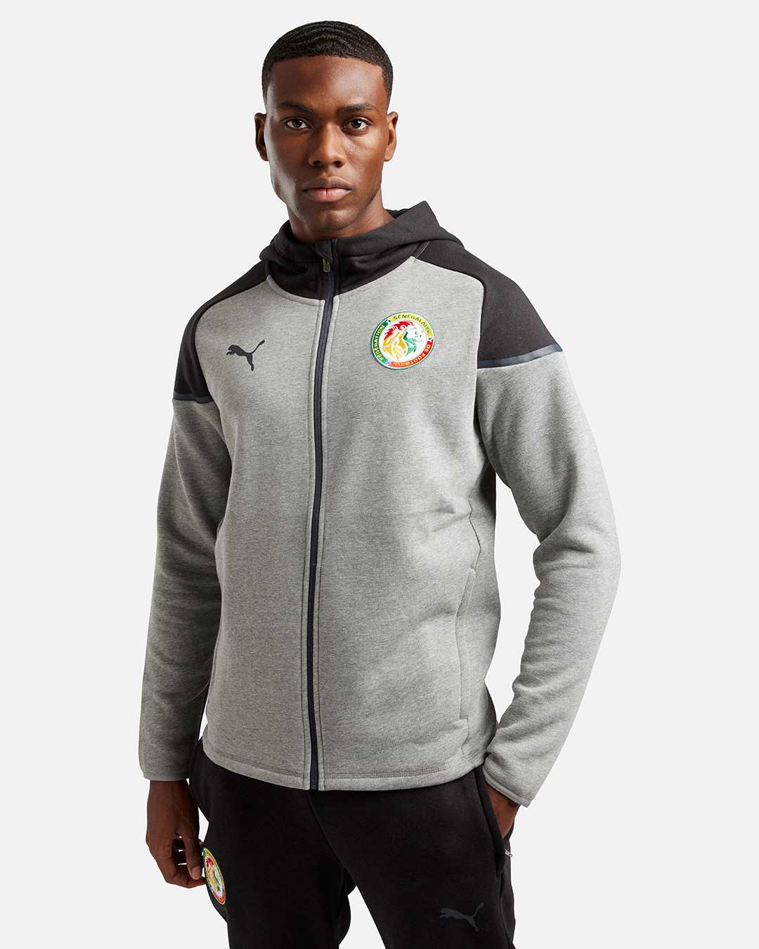 FootKorner TestingVeste Sénégal  - Gris/Noir