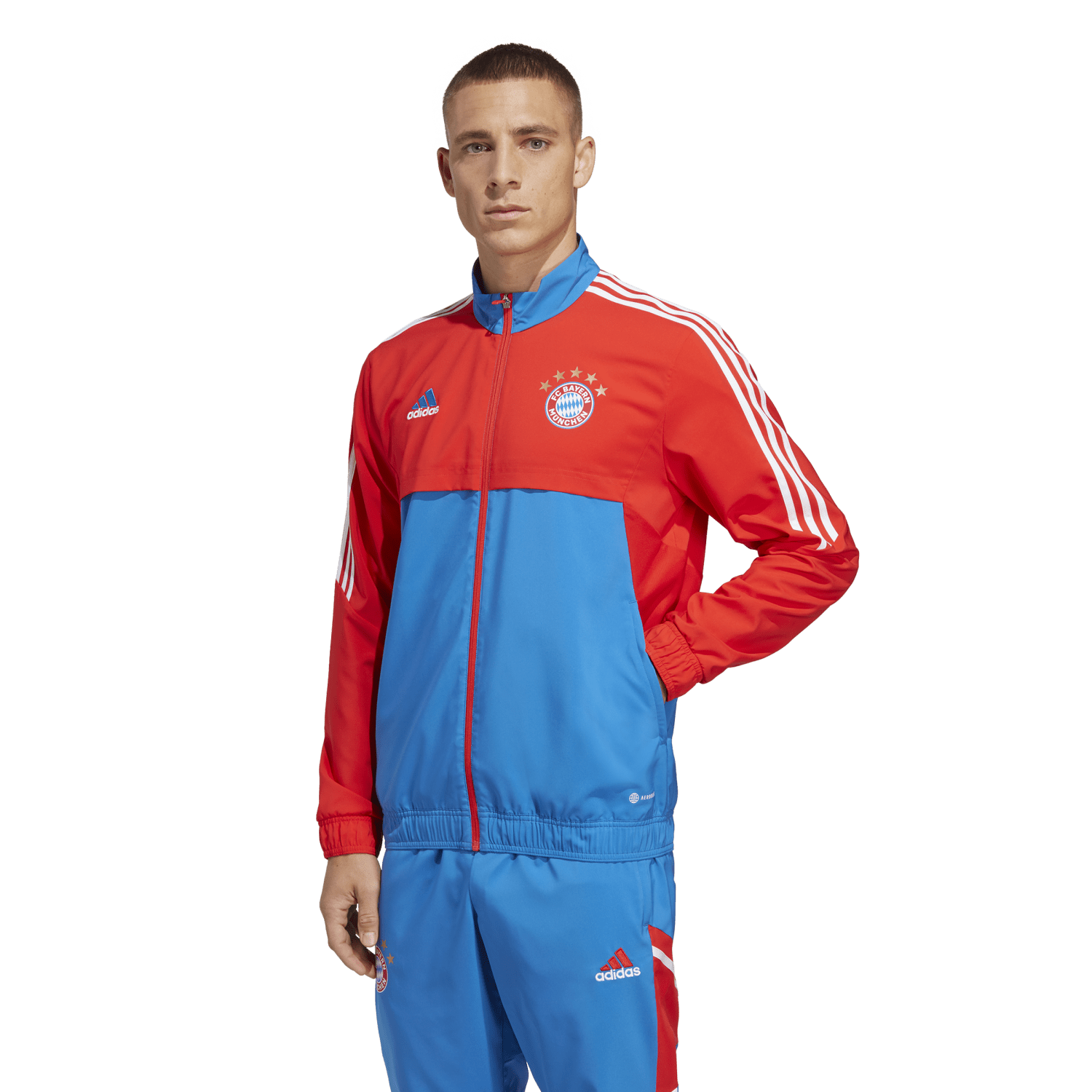 FootKorner TestingVeste de survêtement Bayern Munich 2022/2023 - Rouge/Bleu