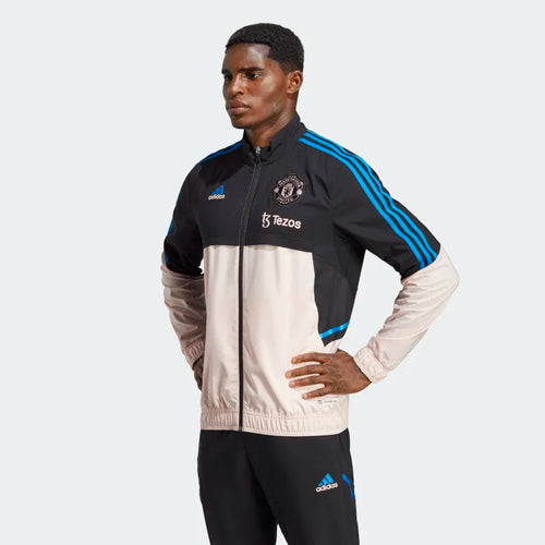 Veste de présentation Manchester United 2022/2023 - Noir/Bleu/Beige - FootKorner Testing